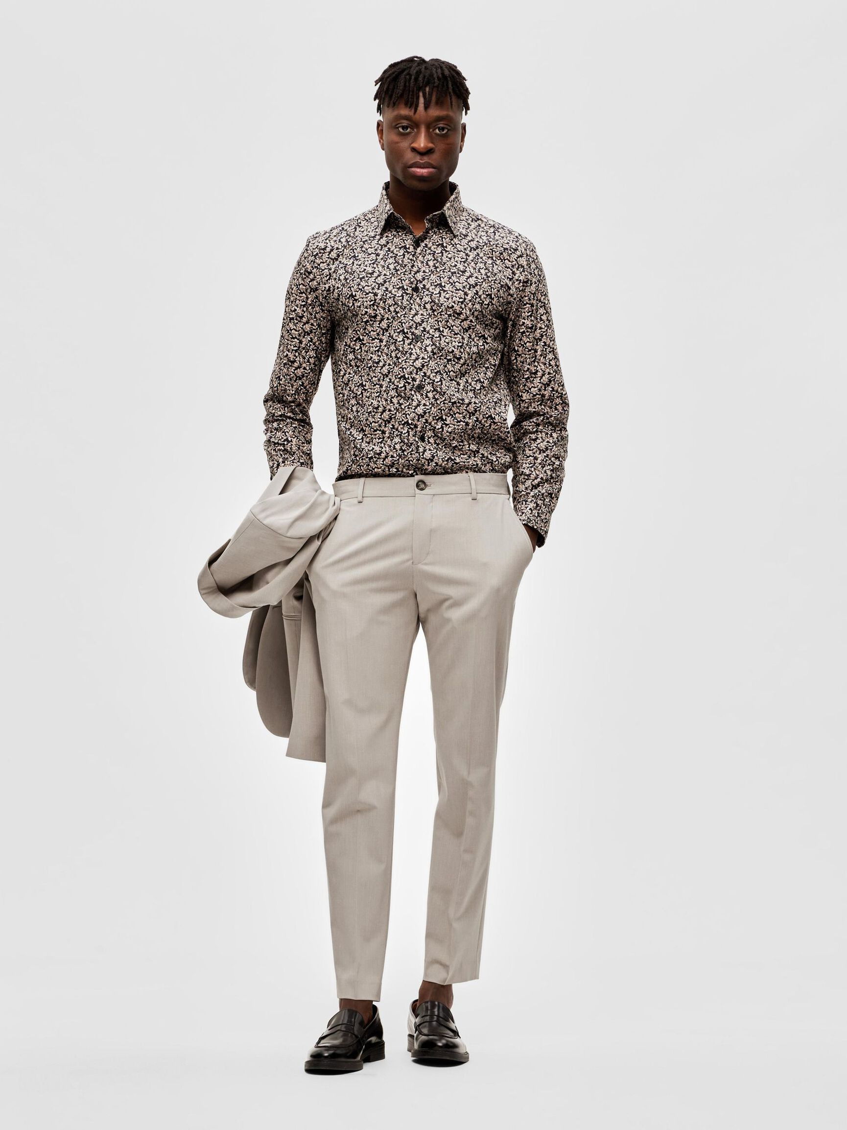 175 SLIM FIT BUKSER, Plaza Taupe, highres