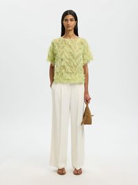 BÅDUDSKÆRING TOP, Lint, highres