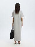 Selected MAXI SHORT SLEEVED DRESS, Light Grey Melange, highres - 16096501_LightGreyMelange_004.jpg