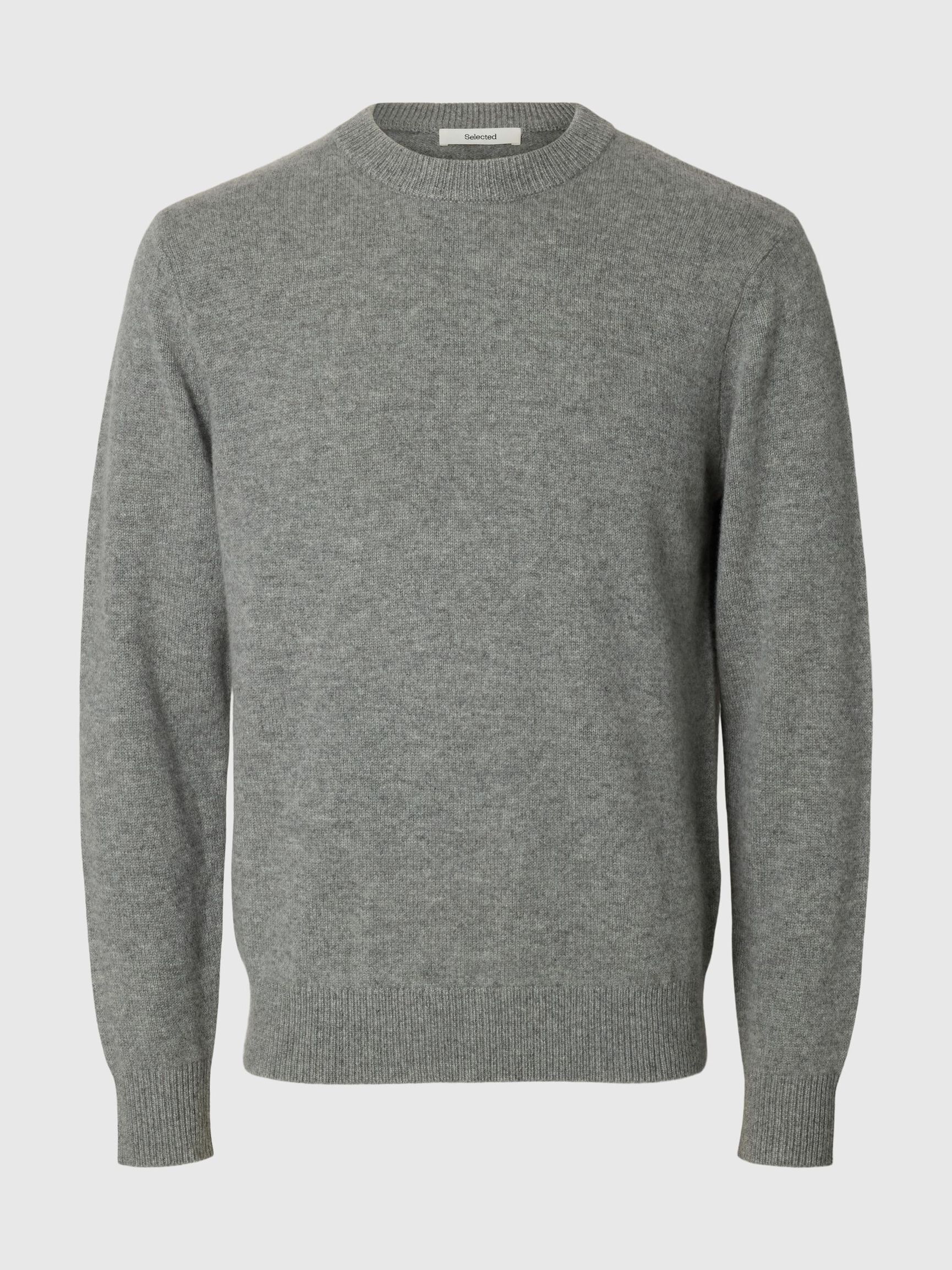 KASJMIER JUMPER, Light Grey Melange, highres