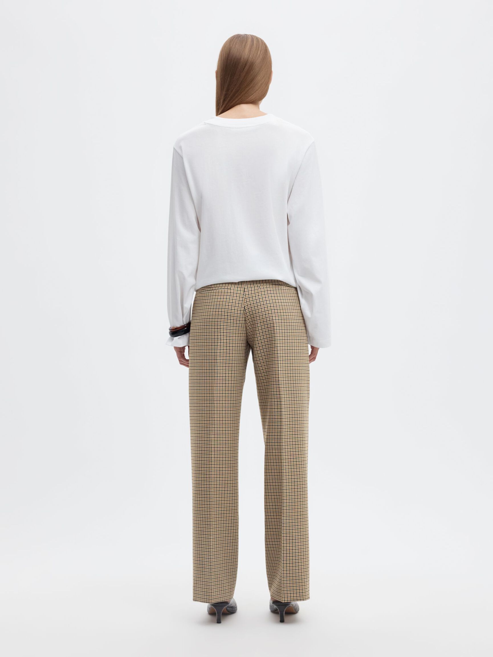 MID WAIST WIDE-LEG TROUSERS, Monks Robe, highres