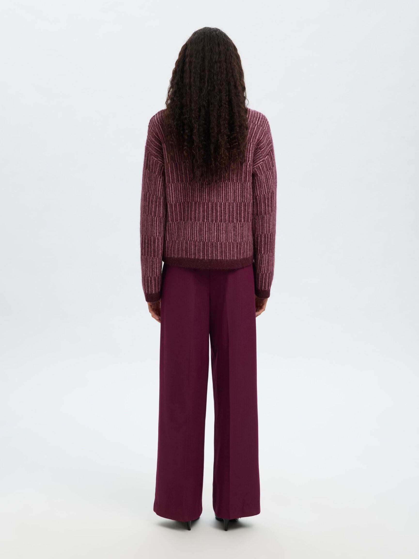 WOOL BLEND KNITTED JUMPER, Fig, highres