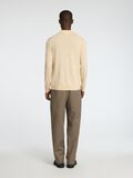 Selected 100% MERINO WOOL KNITTED POLO SHIRT, Angora, highres - 16097823_Angora_004.jpg