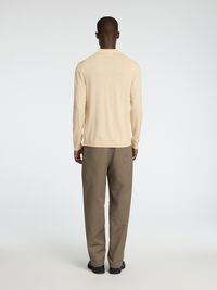DZIANINOWA KOSZULA POLO, Angora, highres