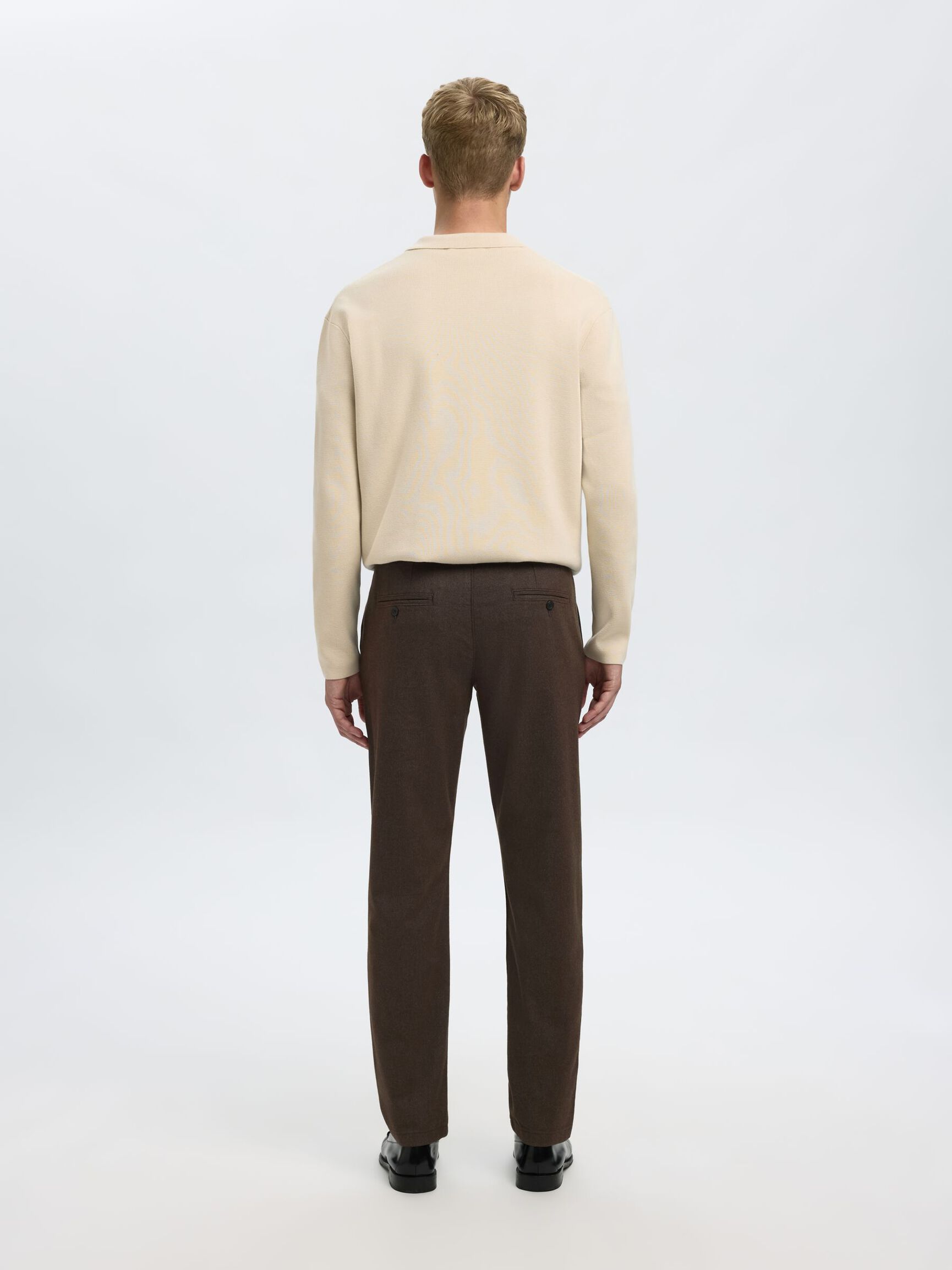 175 SLIM FIT BRUSHED CHINO, Demitasse, highres
