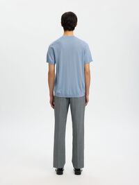 100% MERINO WOOL T-SHIRT, Dusty Blue, highres
