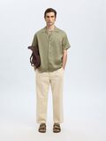 Selected SATIN SHORT SLEEVED SHIRT, Vetiver, highres - 16098137_Vetiver_008.jpg