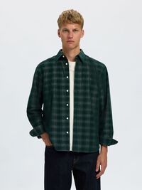 CHECKED CORDUROY SHIRT, Pine Grove, highres
