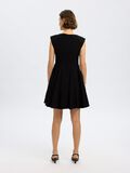 Selected CAP SLEEVE MINI DRESS, Black, highres - 16098098_Black_004.jpg