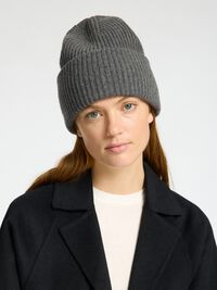 CZAPKA BEANIE, Grey, highres