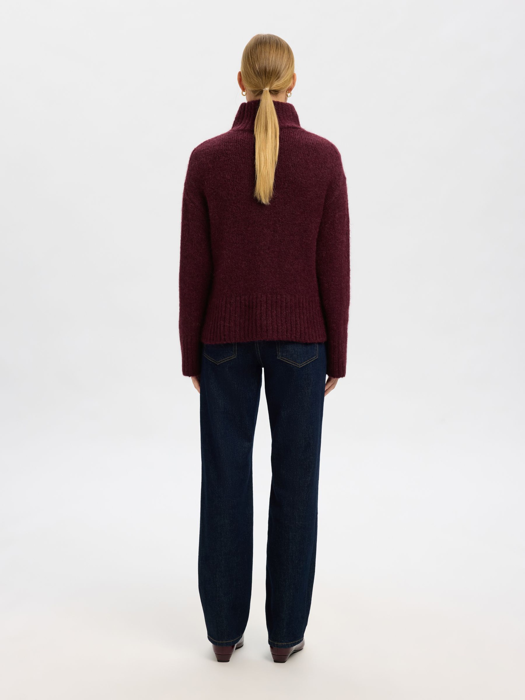 WOOL BLEND HIGH-NECK JUMPER, Fig, highres