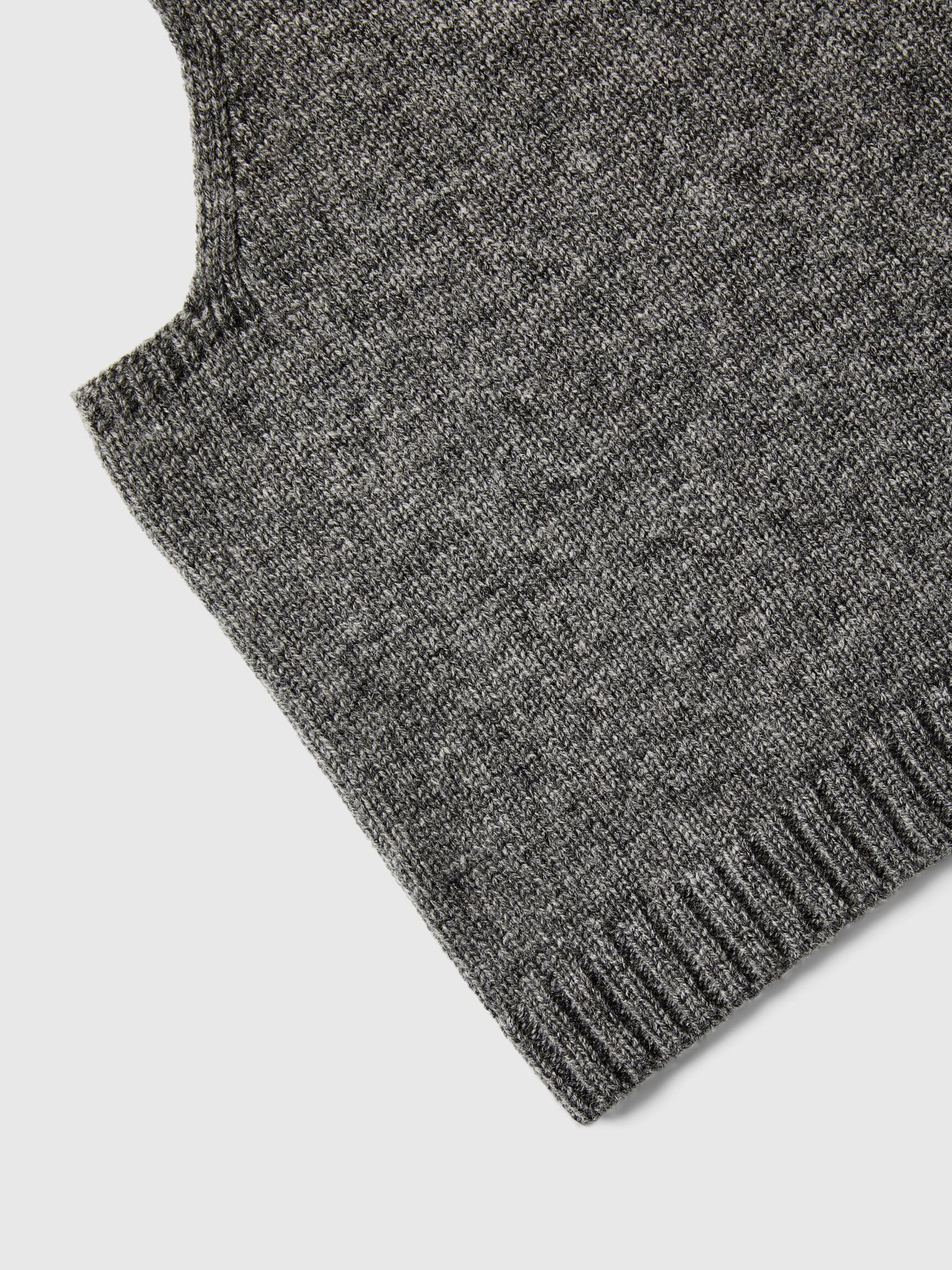 CASHMERE BLEND BALACLAVA, Medium Grey Melange, highres