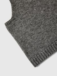 CASHMERE BLEND BALACLAVA, Medium Grey Melange, highres