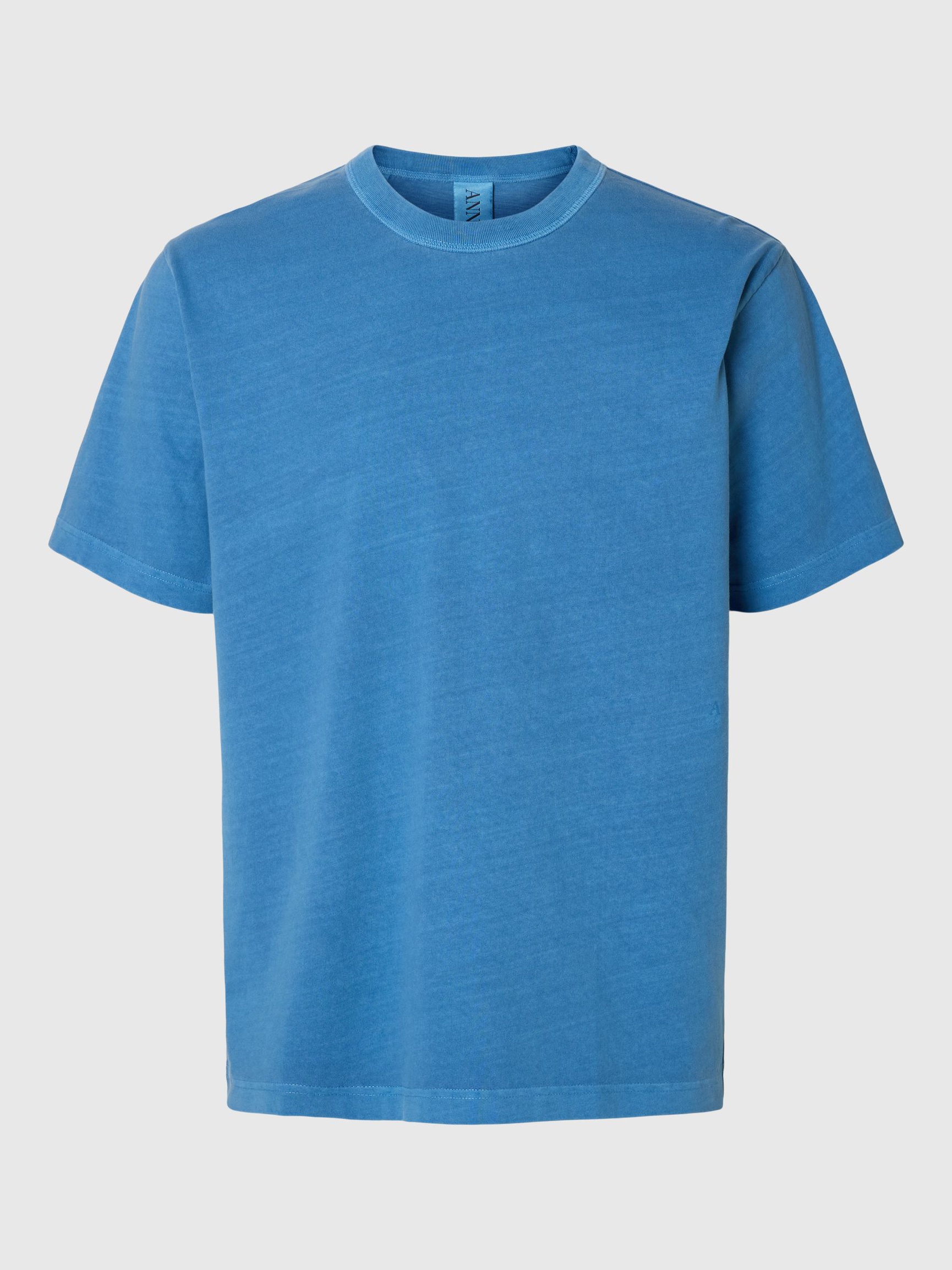 PYÖREÄPÄÄNTEINEN T-PAITA, Federal Blue, highres