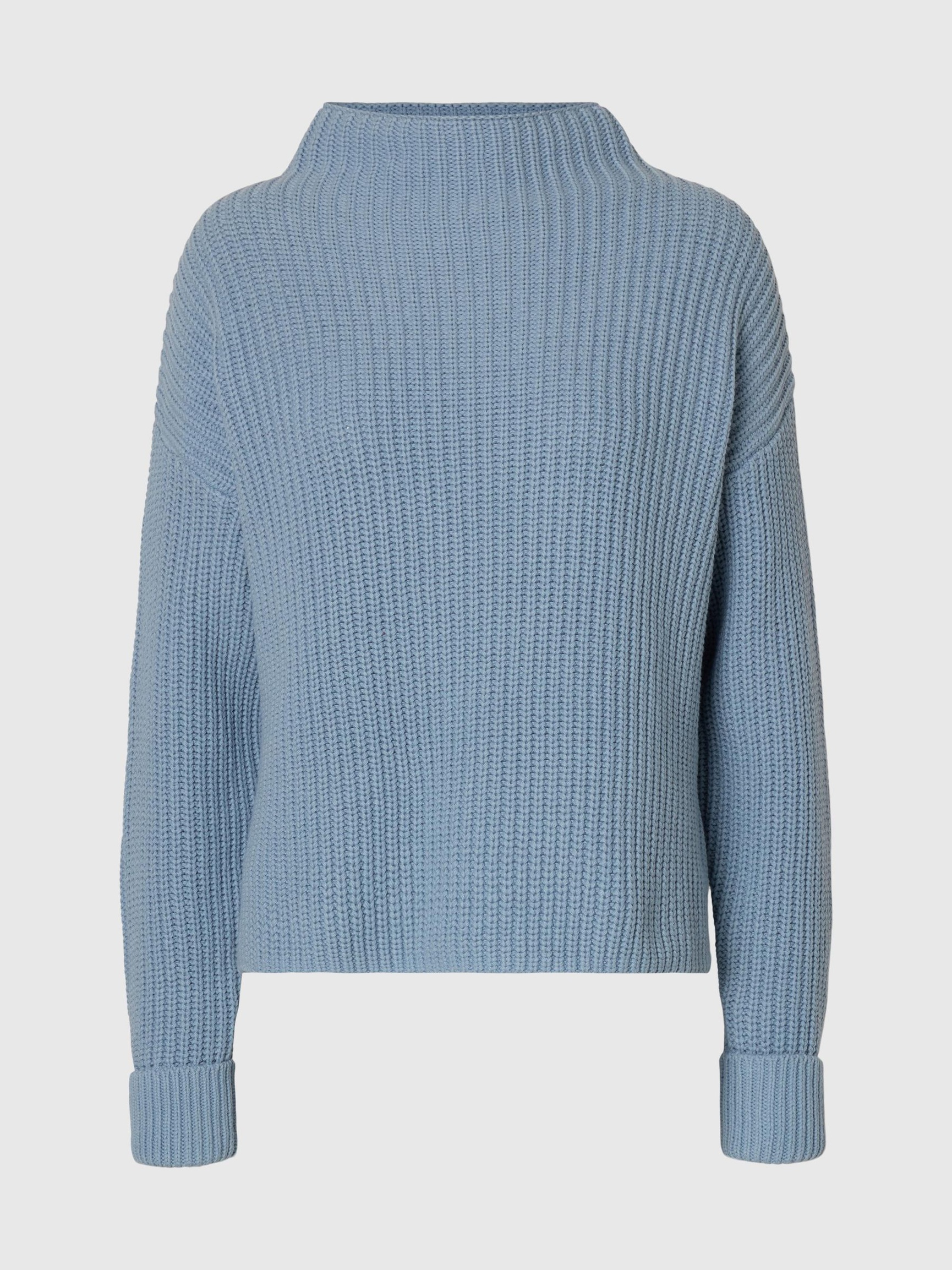 OVERSIZED PULLOVER, Dusty Blue, highres