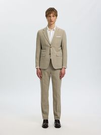 SLIM FIT SINGLE-BREASTED BLAZER, Sand, highres