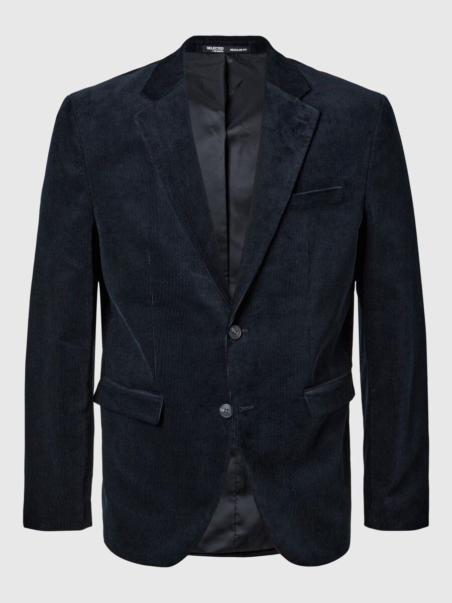 Selected REGULAR FIT CORDUROY BLAZER, Sky Captain, highres - 16094863_SkyCaptain_1125976_001.jpg