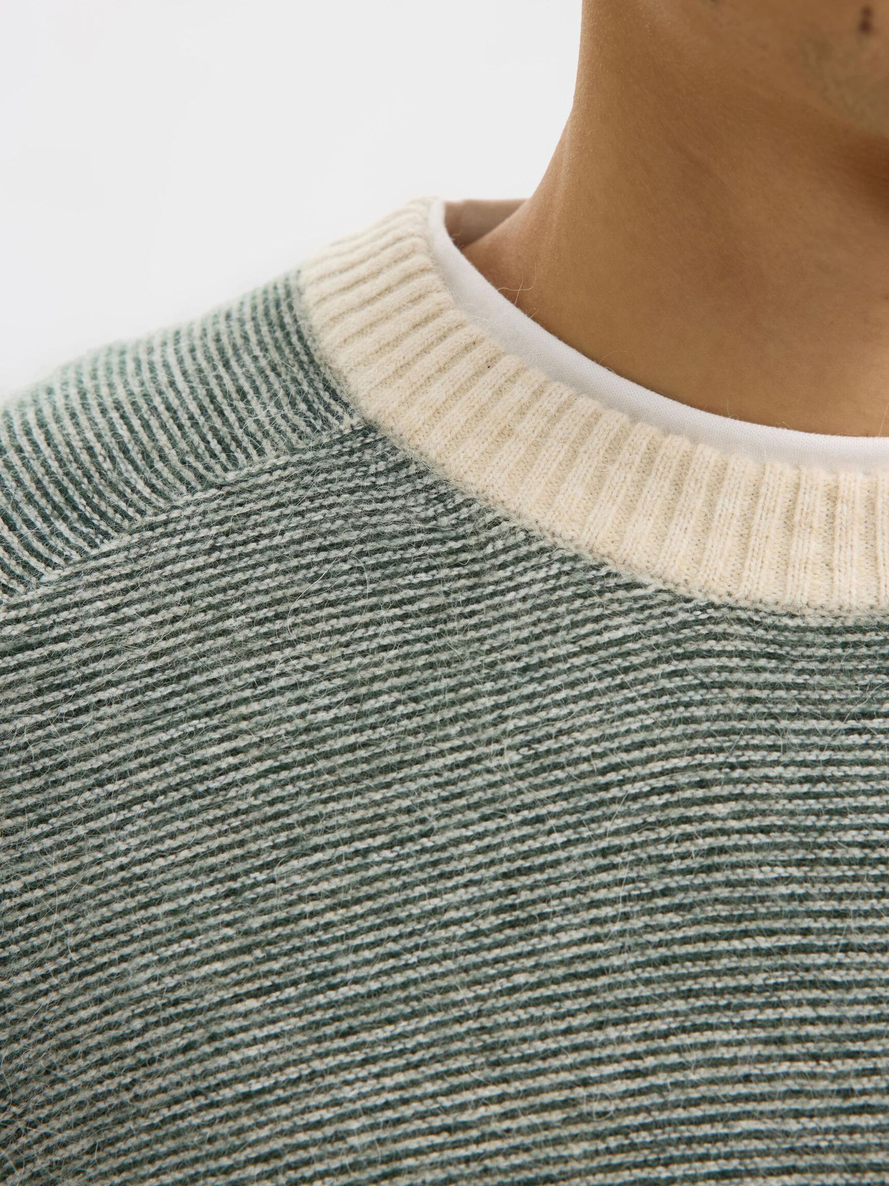 LANGÄRMELIGER STRICKPULLOVER, Deep Forest, highres