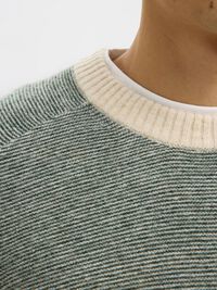 LANGÄRMELIGER STRICKPULLOVER, Deep Forest, highres