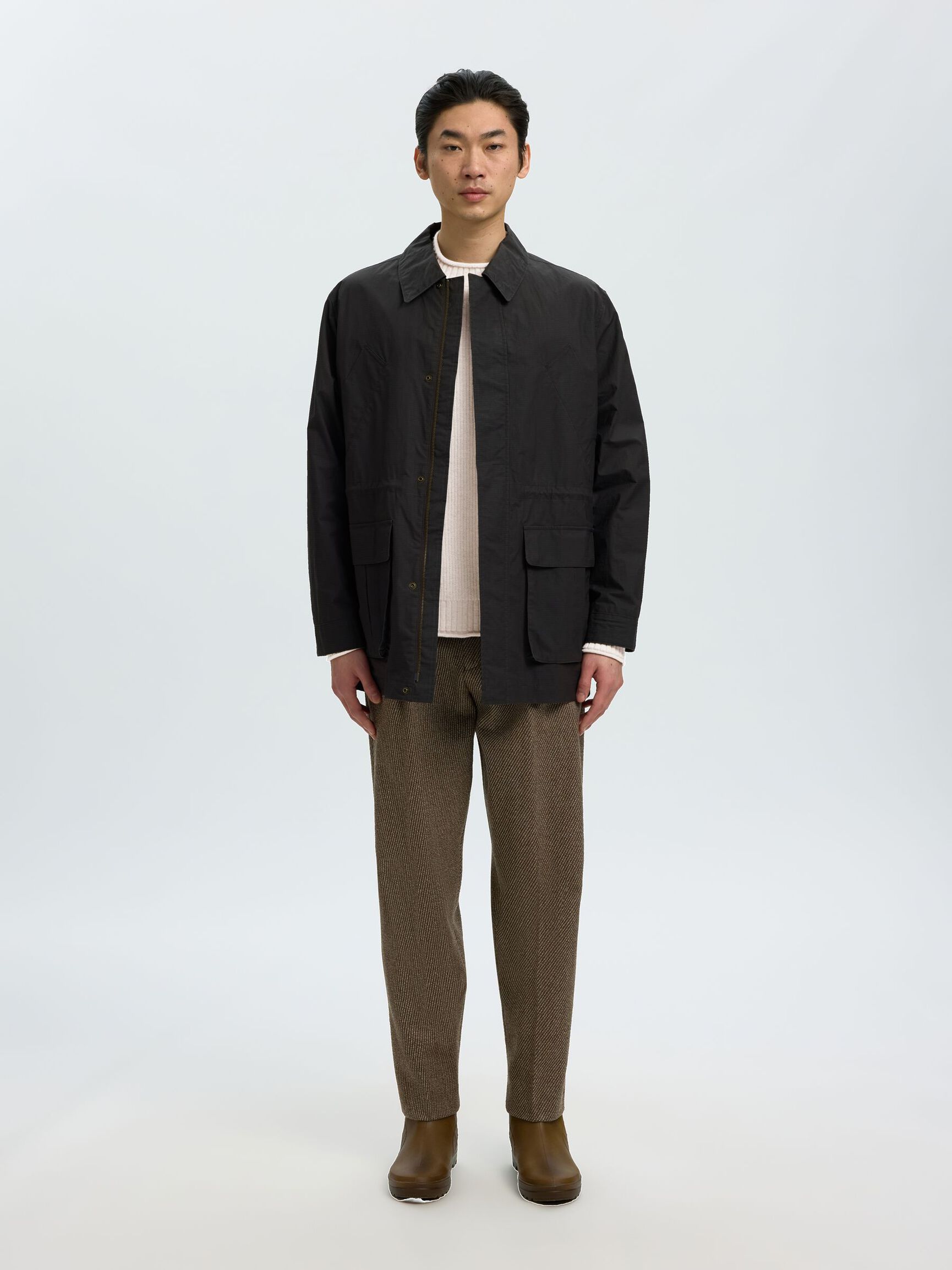 WOOL JUMPER, Silver Birch, highres