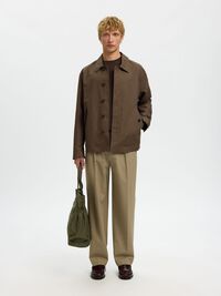 LEINENMIX JACKE, Chocolate Chip, highres