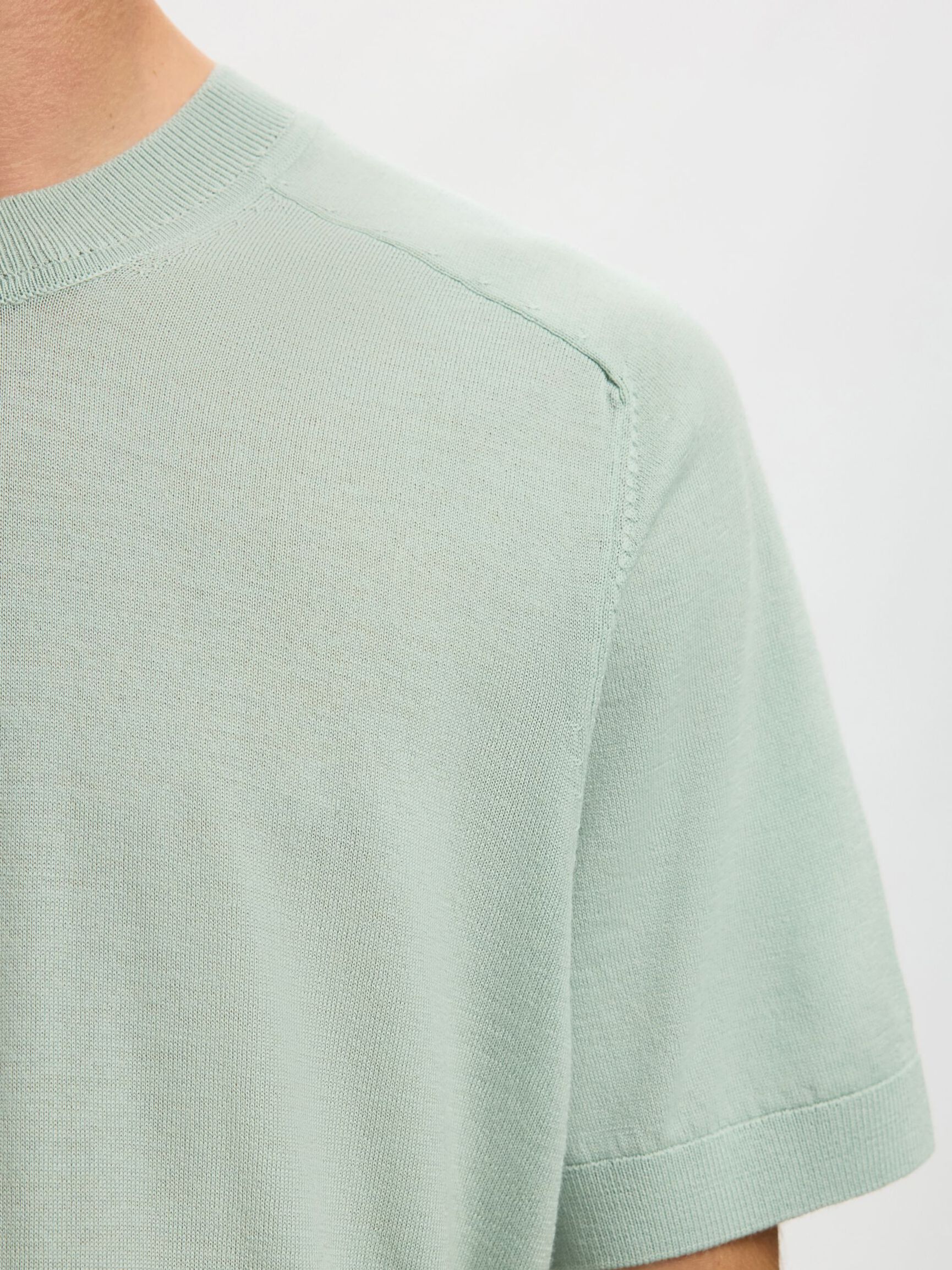 100% MERINO WOOL T-SHIRT, Aqua Gray, highres