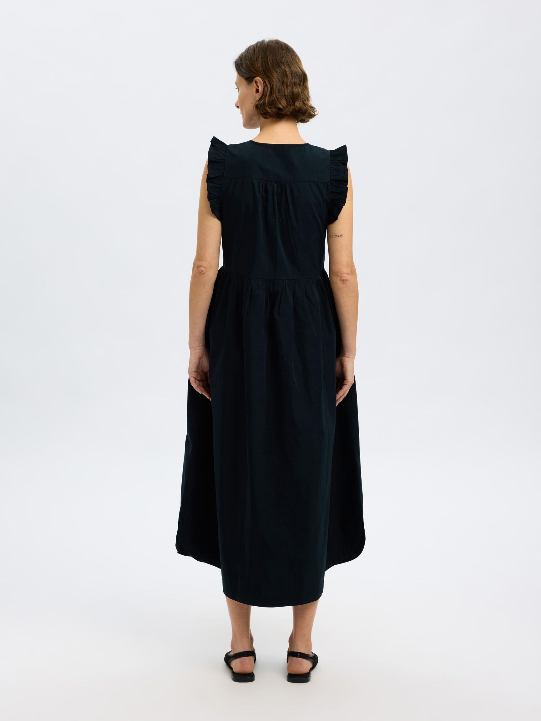 BOMULD MAXIKJOLE, Black, highres