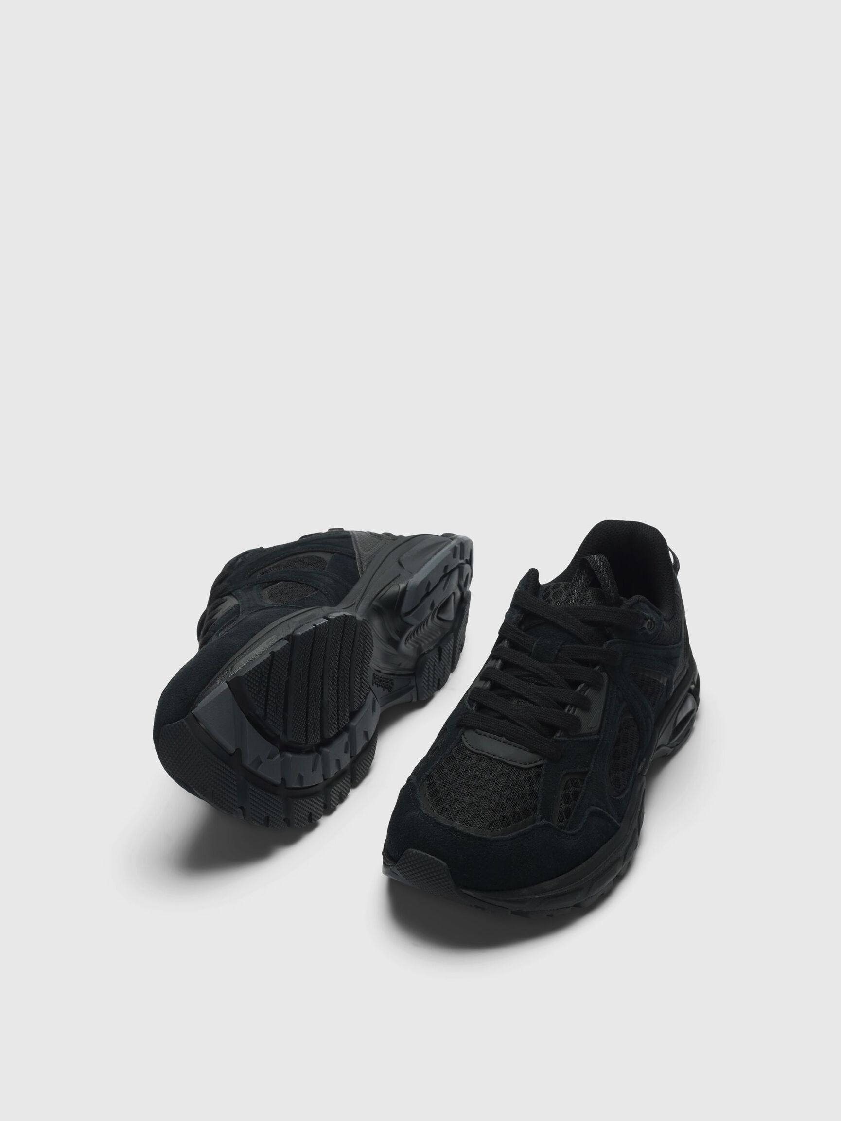 SPORTY TRAINERS, Black, highres