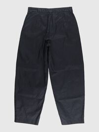MID WAIST BUKSER MED BARREL-FIT, Black, highres