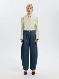 RELAXED FIT SHIRT, Egret, highres