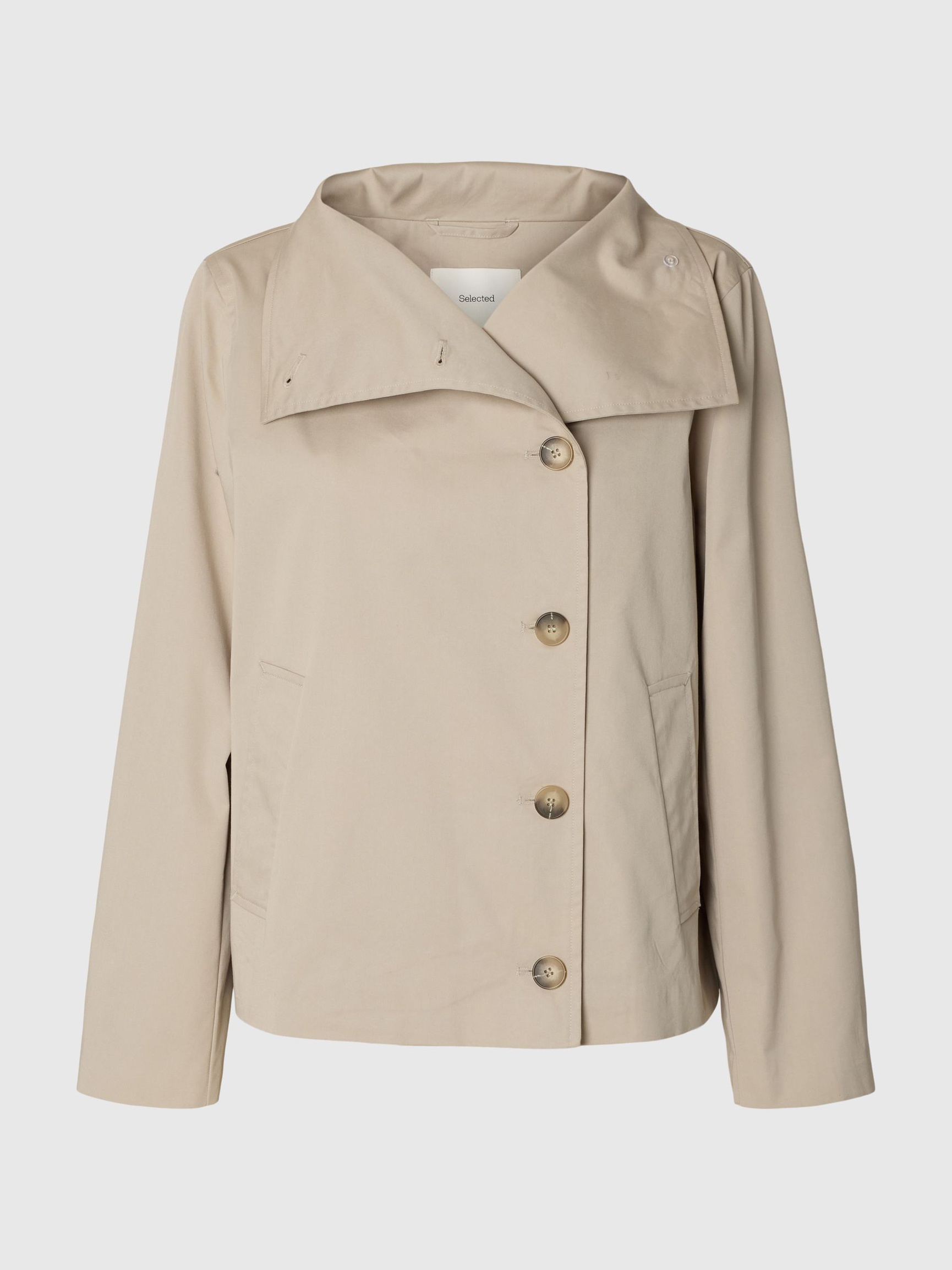 SHORT TRENCHCOAT, Pure Cashmere, highres