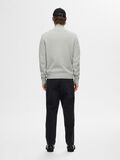 Selected HOGE HALS MET RITS GEBREID VEST, Light Grey Melange, highres - 16096883_LightGreyMelange_004.jpg
