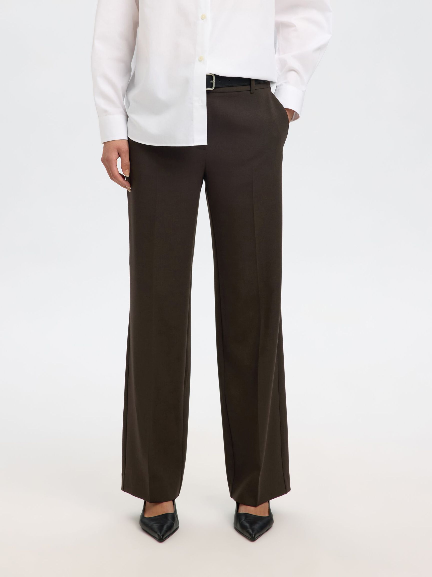 TAILORED WIDE-LEG TROUSERS, Delicioso, highres