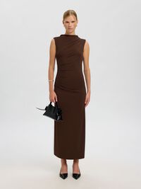 DRAPIERTES MAXIKLEID, Demitasse, highres