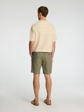 Selected REGULAR FIT SHORTS AUS LEINENGEMISCH, Vetiver, highres - 16097604_Vetiver_004.jpg