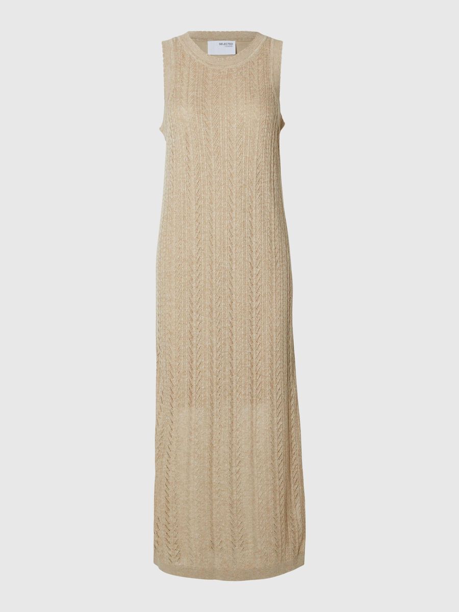 Selected KNITTED MAXI DRESS, Humus, highres - 16094549_Humus_1120816_001.jpg