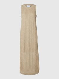 KNITTED MAXI DRESS, Humus, highres