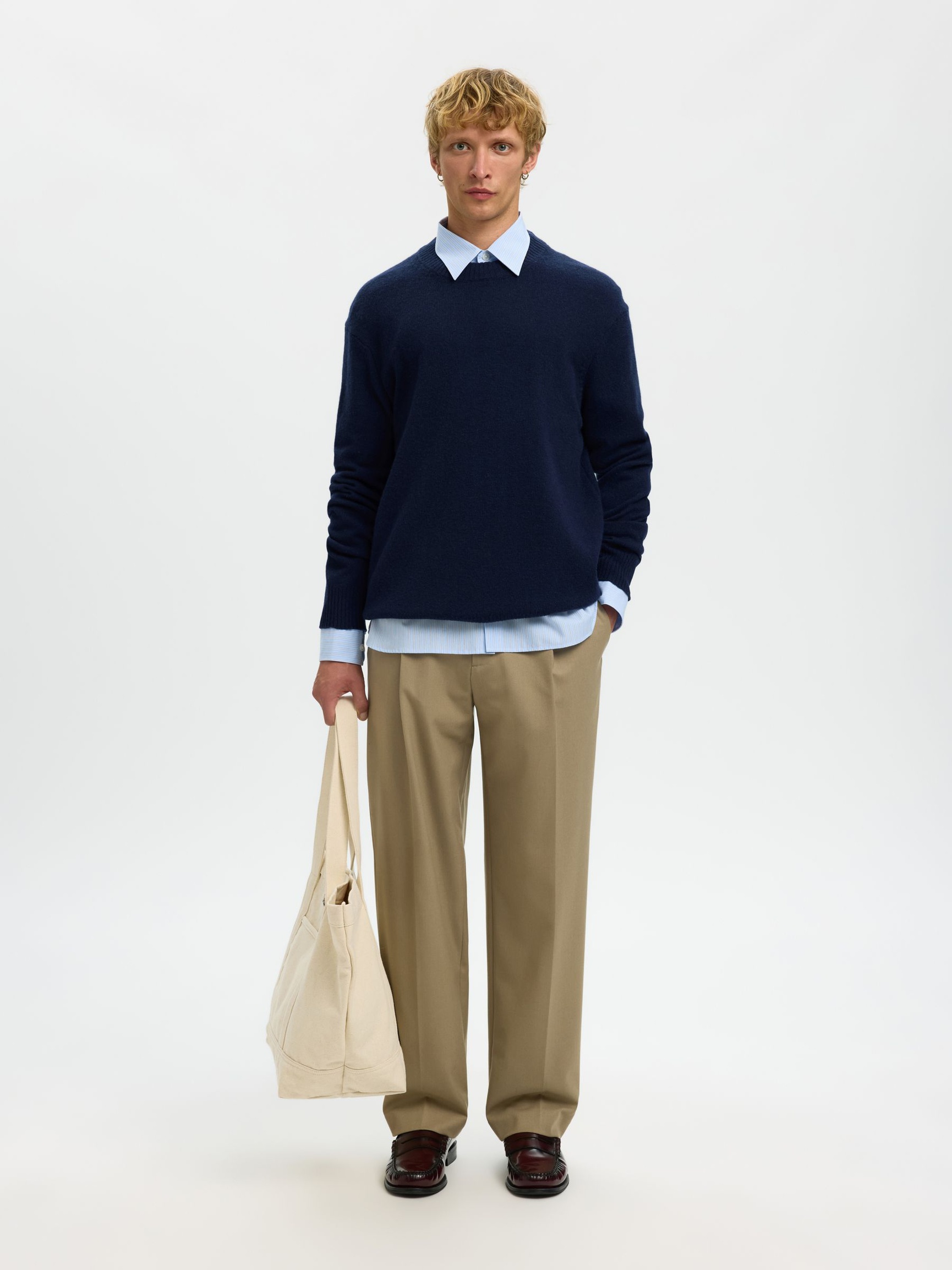 100% WOOL JUMPER, Sky Captain, highres