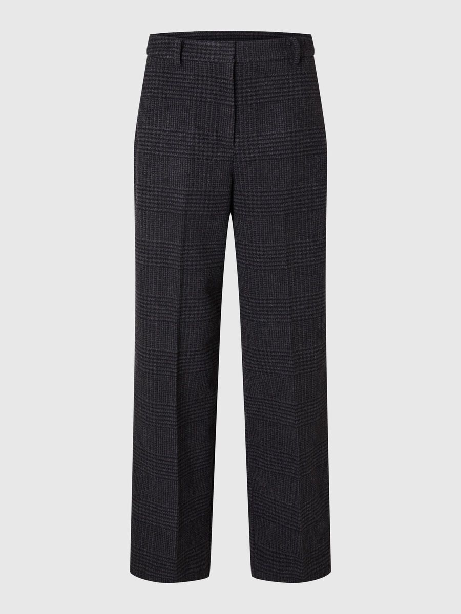 Selected WOLMIX WIDE LEG BROEK, Dark Grey, highres - 16095012_DarkGrey_1128259_001.jpg