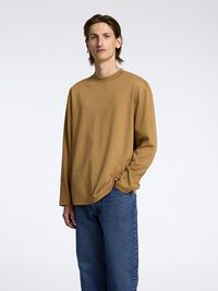 100% KATOEN TOP MET LANGE MOUWEN, Chipmunk, highres