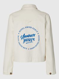 RELAXED FIT  JACKET, Egret, highres