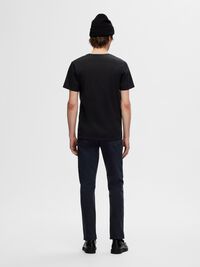 3-PACK COTTON T-SHIRT, Black, highres