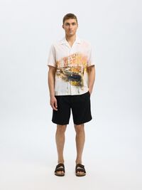 DRAWSTRING SHORTS, Black, highres