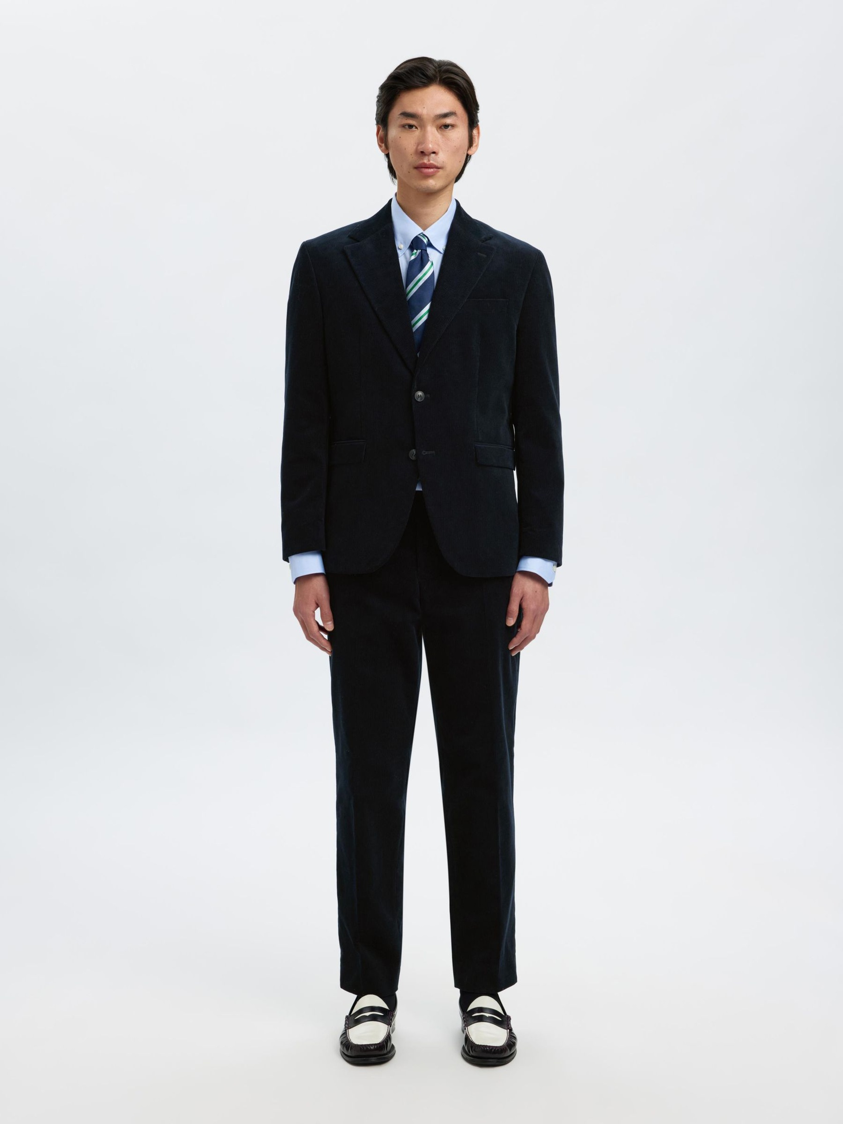 REGULAR FIT FLØJL BLAZER, Sky Captain, highres