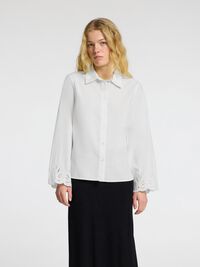 BORDADO INGLÉS CAMISA DE MANGA LARGA, Bright White, highres