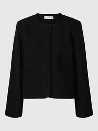 100 % LAINE CARDIGAN EN MAILLE, Black, highres