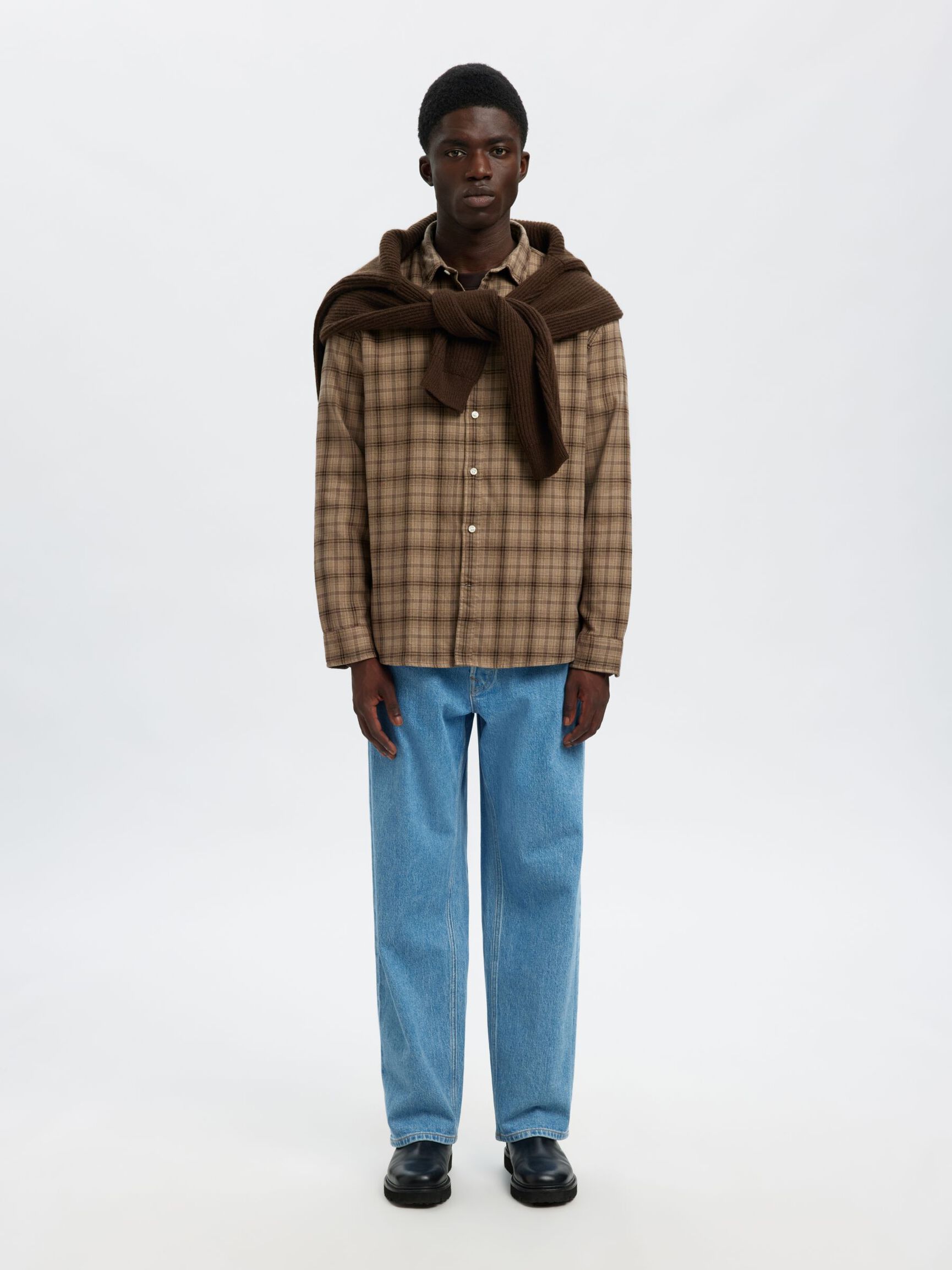 REGULAR FIT SHIRT, Savannah Tan, highres