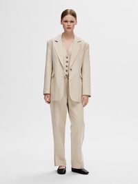 SLIM-FIT LINNENMIX BLAZER, Humus, highres
