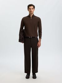 HALF-ZIP PULL EN MAILLE, Delicioso, highres