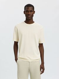 COTON T-SHIRT, Egret, highres